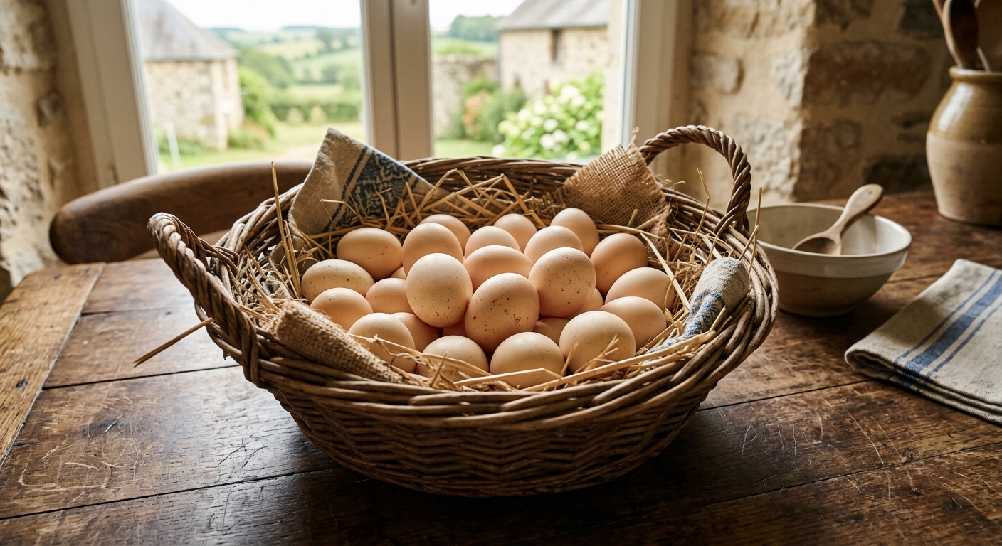poule merlerault oeufs