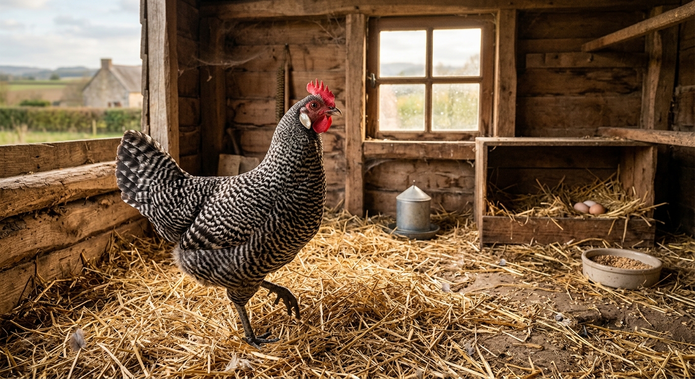 poule braekel poulailler