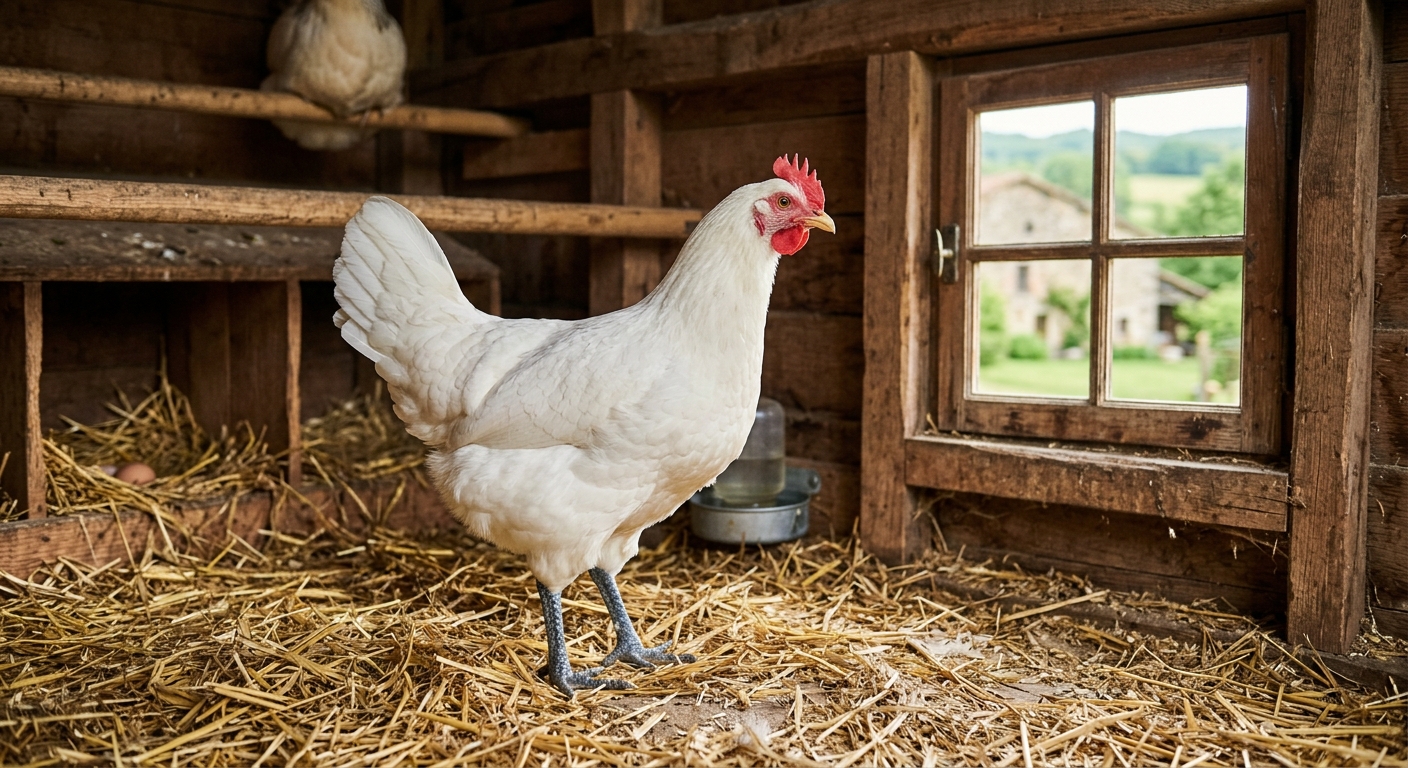 poule bresse gauloise poulailler