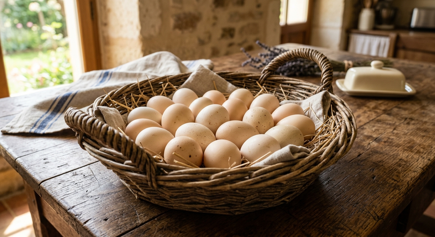 poule gasconne oeufs