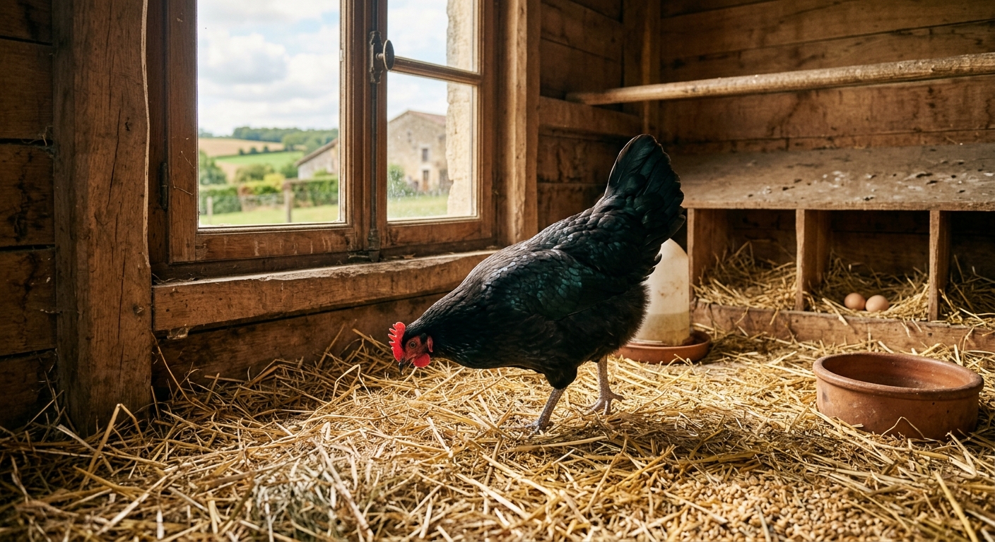 poule gasconne poulailler