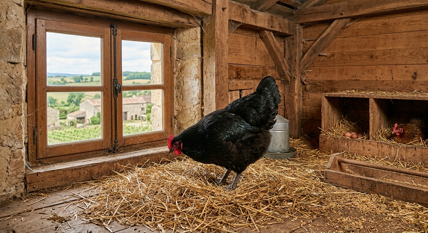 poule geante de jersey poulailler