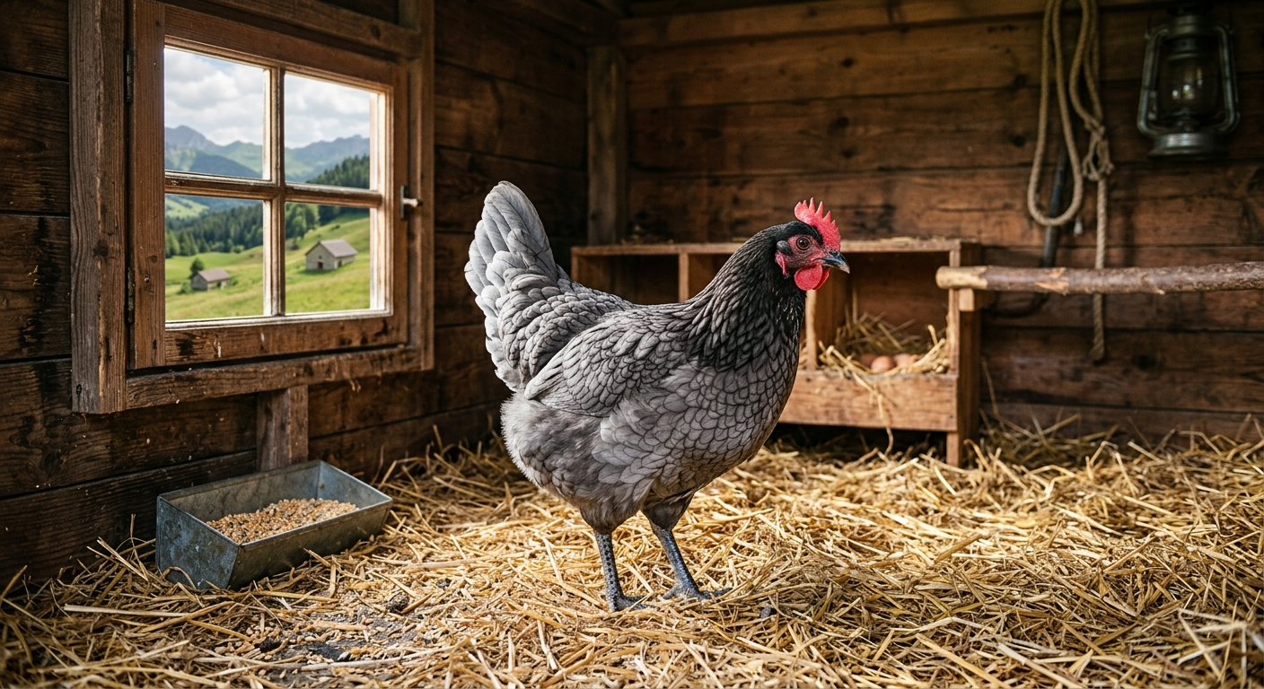poule grise du vercors poulailler